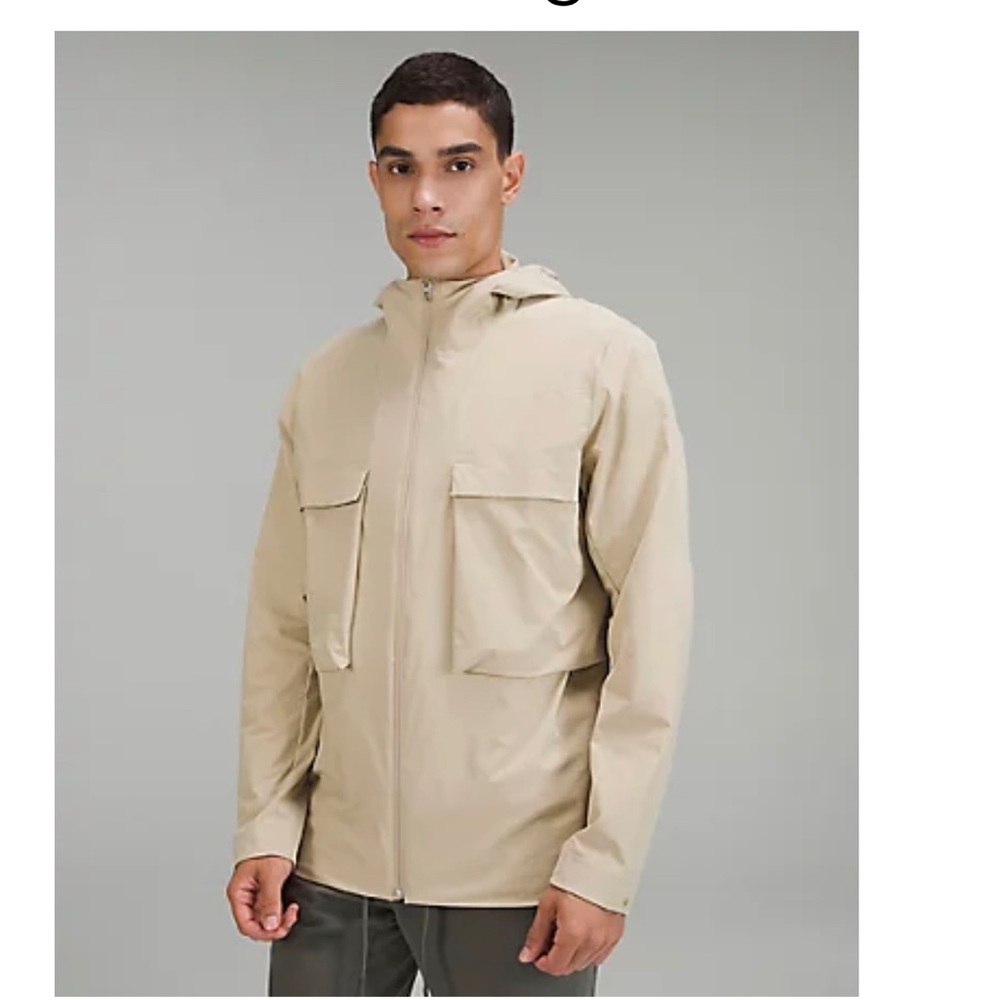 Stretch cargo jacket, trench color. Size M